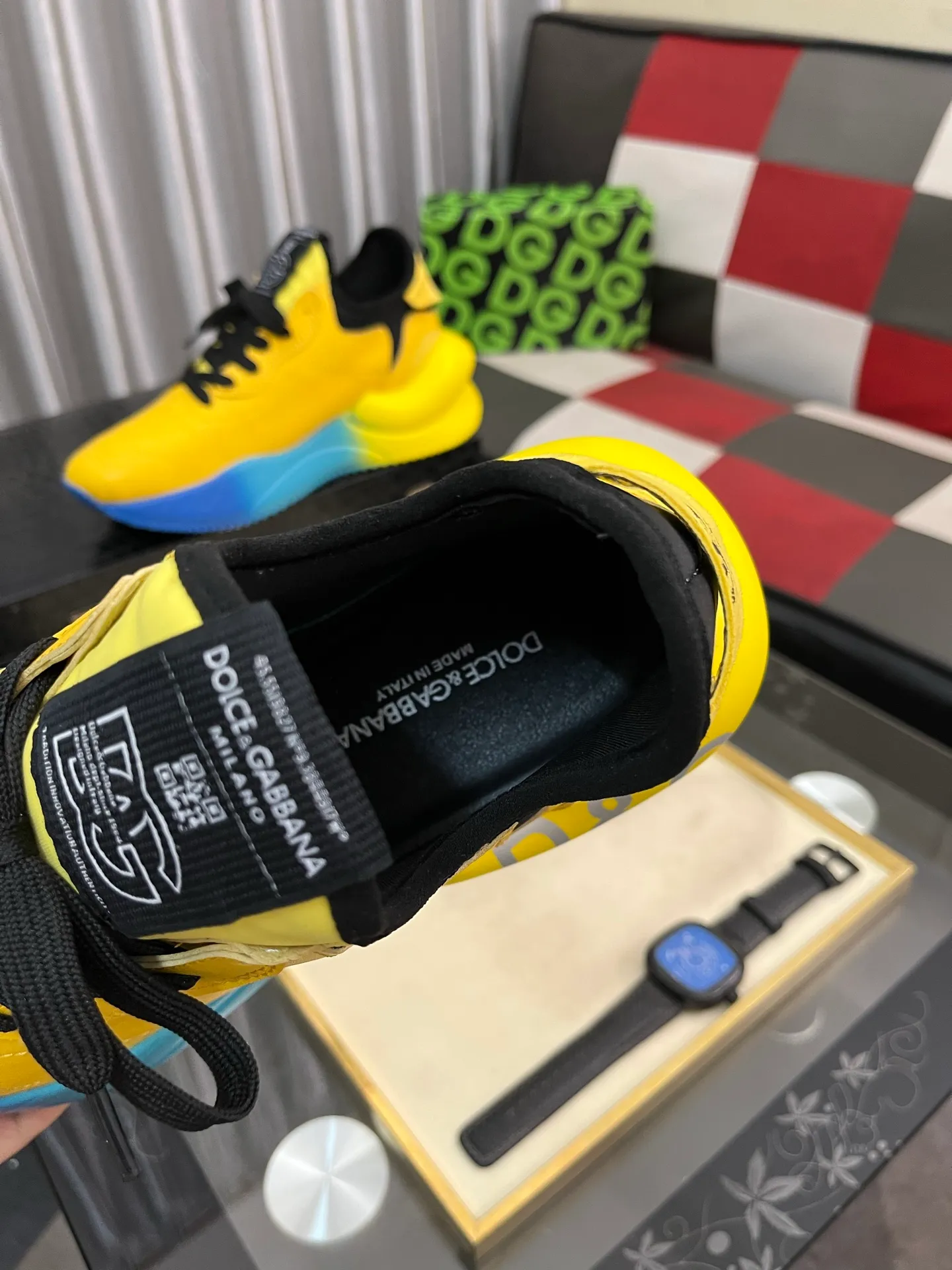 Men's shoes 💰540⌚️⌚️【DG～】Couple casual shoes 2025z cabinet simultaneous sale 🔶Size: 35-46#️⃣The upper is made of multi-material splicing ➕Mesh lining, comfortable and breathable, sole: original comfortable and wear-resistant outsole, ⚠️The real thing📱Photographed🎬The real thing is better📢📢📢